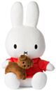 Miffy Plush Sitting with Snuffy - Red & Brown (33cm)