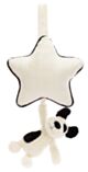 Jellycat Bashful Black & Cream Puppy Musical Pull
