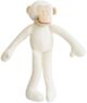 Alimrose Fleece Monkey Toy Rattle - Ivory (28cm)