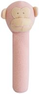 Alimrose Fleece Monkey Hand Squeaker - Pink