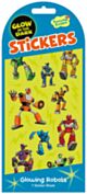 Glow in the Dark Robot Stickers