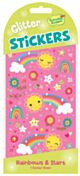 Rainbow & Star Glitter Stickers