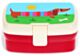 Rex London Sunny Sausage Dog Lunch Box with Tray - Blue