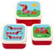 Rex London Sunny Sausage Dog Set of 3 Snack Boxes - Blue