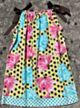 Handmade Ribbon Tie Dress - Floral Spot (XS 6-12m)