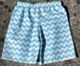Handmade Shorts - Blue Chevron (S 1-2y)
