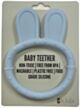 ES Kids Bunny Ring Silicone Teether - Light Blue