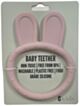 ES Kids Bunny Ring Silicone Teether - Light Pink