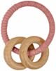 ES Kids Wood Rings Silicone Teether - Pink