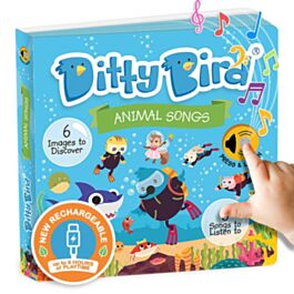 Ditty Bird Interactive Rechargeable Board Book - Animal Songs