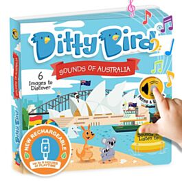 Ditty Bird Interactive Rechargeable Board Book - Sounds of Australia