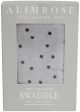 Alimrose Single Muslin Swaddle - Starry Night Grey
