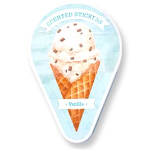 Vanilla Ice Cream Scratch & Sniff Stickers Tin