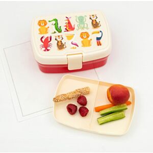 Rex London Colourful Creatures Lunch Box with Tray