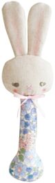 Alimrose Bunny Stick Rattle - Lilly Blue