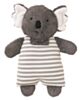 Alimrose Koala Toy Rattle - Grey Stripe (23cm)