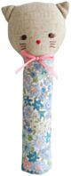 Alimrose Odette Kitty Hand Squeaker - Lilly Blue