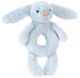 Jellycat Bashful Blue Bunny Ring Rattle (18cm)