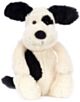 Jellycat Bashful Rufferty Black & Cream Puppy - Original (31cm)