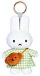 Miffy Green Checkered Dress with Boris Bag Keyring Bag Charm (14cm)