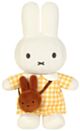 Miffy Plush with Checkered Dress & Melanie Bag - Yellow (23cm)