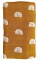 OB Designs Muslin Swaddle Wrap - Ginger Shell Print (120cm)