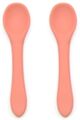 OB Designs Eco-Friendly Silicone Baby Spoon 2pk - Guava