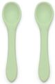 OB Designs Eco-Friendly Silicone Baby Spoon 2pk - Mint