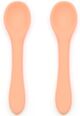 OB Designs Eco-Friendly Silicone Baby Spoon 2pk - Peach