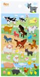 Rex London 3D Puffy Stickers - Farm Animals