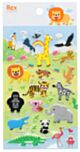 Rex London 3D Puffy Stickers - Wild Safari Animals