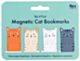 Rex London Set of 4 Magnetic Cat Bookmarks