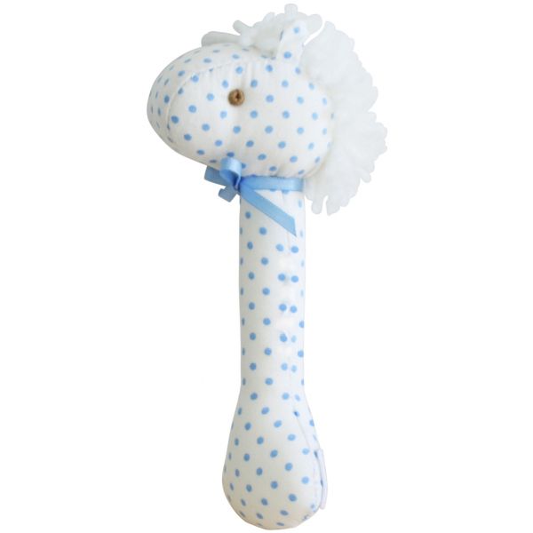 Blue horse baby rattle new arrivals