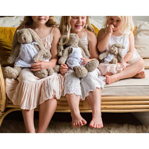 Nana Huchy Baby Honey Bunny Boy - White (20cm)