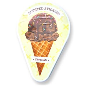 Chocolate Ice Cream Scratch & Sniff Stickers Tin