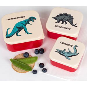 Rex London Prehistoric Land Set of 3 Snack Boxes