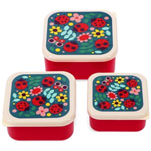 Rex London Ladybird Set of 3 Snack Boxes