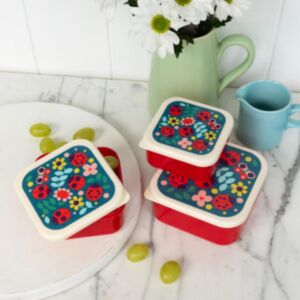 Rex London Ladybird Set of 3 Snack Boxes