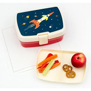 Rex London Space Age Rocket Lunch Box with Tray