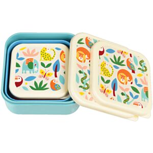 Rex London Wild Wonders Set of 3 Snack Boxes